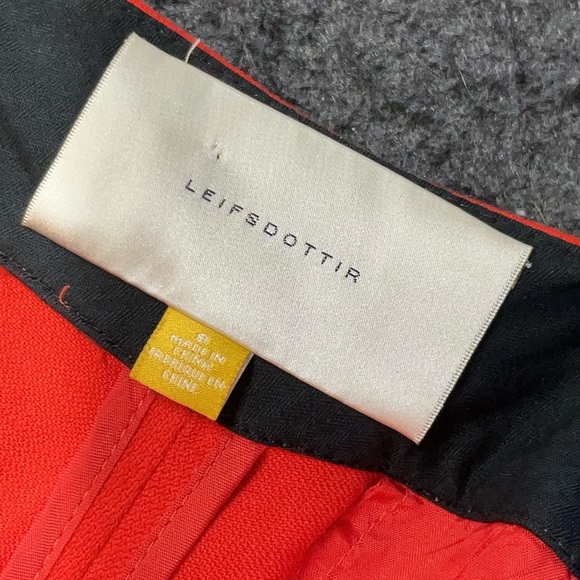 LEISDOTTIR size 8 red boyfriend pants in good condition - Picture 4 of 8